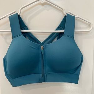 Blue padded sports bra QUICK DRY